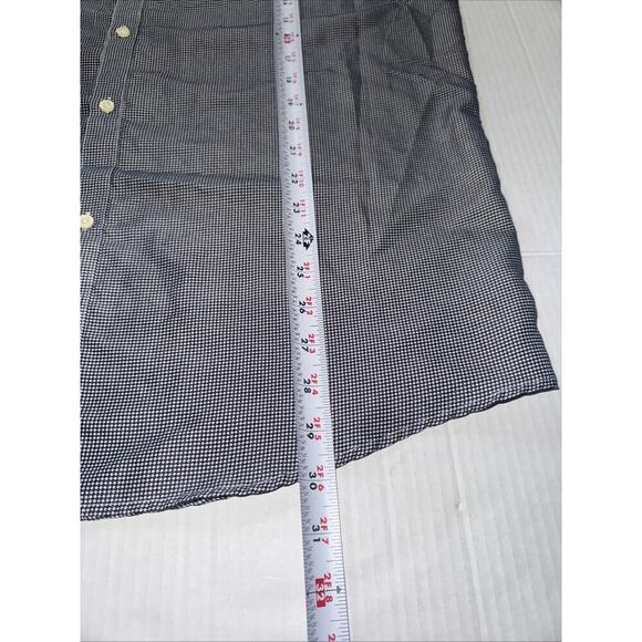 Black Label By Ruffini L 16-16 1/2 34/35 Slim Fit Button Down Diamond Pattern - Picture 8 of 10